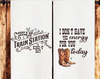 Yellowstone-Inspired Tea Towels - Set of 2!