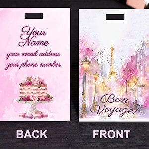 Paris Customized Luggage Tag