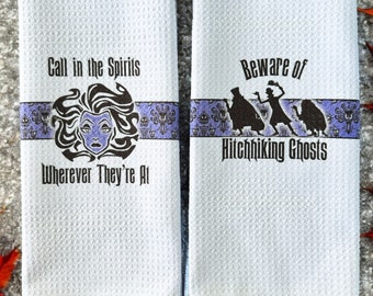 Haunted Mansion Inspired Tea Towels - Set of 2!