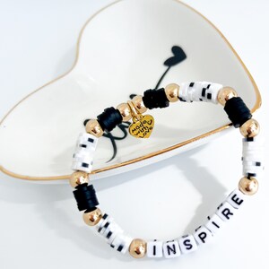 Personalized Beaded Bracelet: Custom Word Boho Jewelry