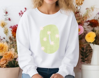 B initial sweatshirt, B letter, name initial, name sweatshirt, comfortable sweatshirt