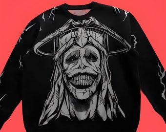 Pull tricoté de nivellement solo anime, pull statue de nivellement solo de dieu Manhwa, pull homme femme Harajuku anime, pull streetwear anime