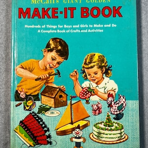 Vintage 1953 McCall’s Giant Golden “Make-It Book” – Crafts & Activities