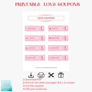Printable Love Coupon for Your Wife, Girlfriend, Lover, Partner ...
