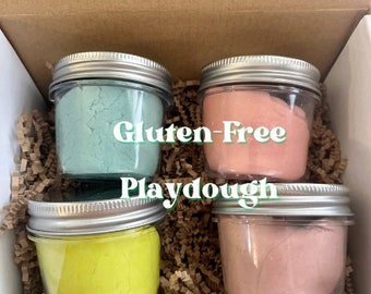 Gluten-free Playdough Four Pack - Girl gift boy gift toddler gift