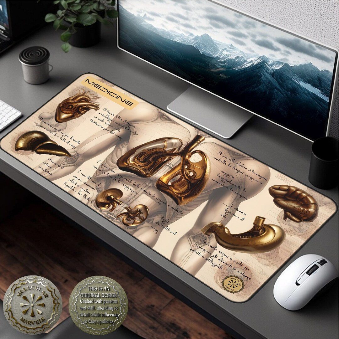 Medicine Desk Mat, Science Lover Gift - Medical Desk- Physician ...