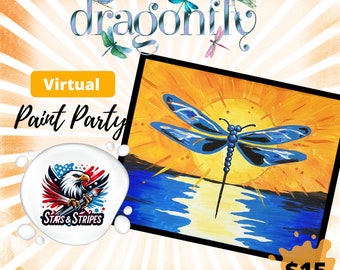 Full Kit or Instant Access: Dragonfly Virtual Paint Party