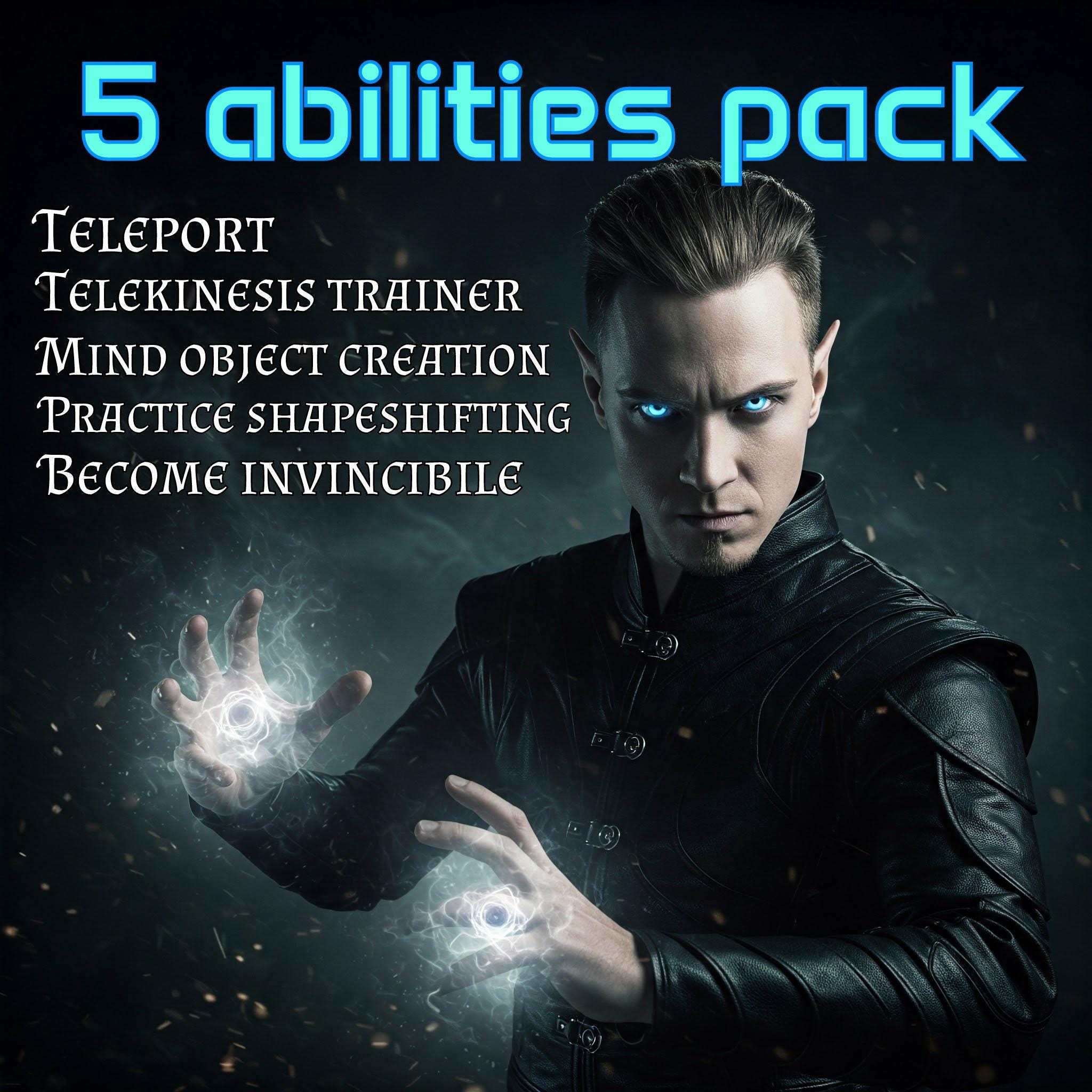 5 Abilities Pack. Teleport, Telekinesis Trainer, Objects From Mind ...