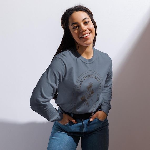 Eden Heritage Co Logo Sweatshirt | Christian Apparel | Comfort Colors Crewneck | Faith-Based Clothing