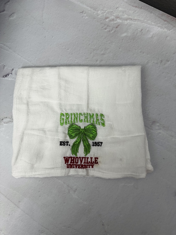 Grow in Grace embroidered Hand Towel for kitchen use- Tea Towel, Gift, Peter, Biblical Gift