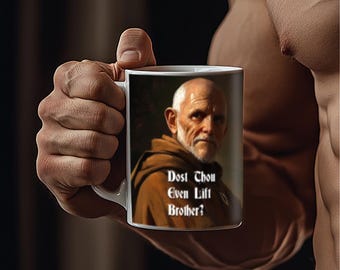 Dost Thou Even Lift-mok: grappige koffiekopje gewichtheffen