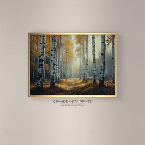 Autumn Fall Wall Art Printable | Fall Forest Landscape Wall Art | Printable Fall Autumn Landscape Painting | GV4709