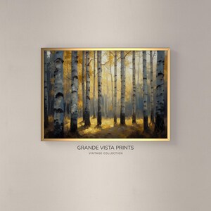 Fall Forest Landscape Painting Printable | Fall Leaves Landscape Printable Poster | Printable Fall Autumn Landscape Wall Art | GV4694