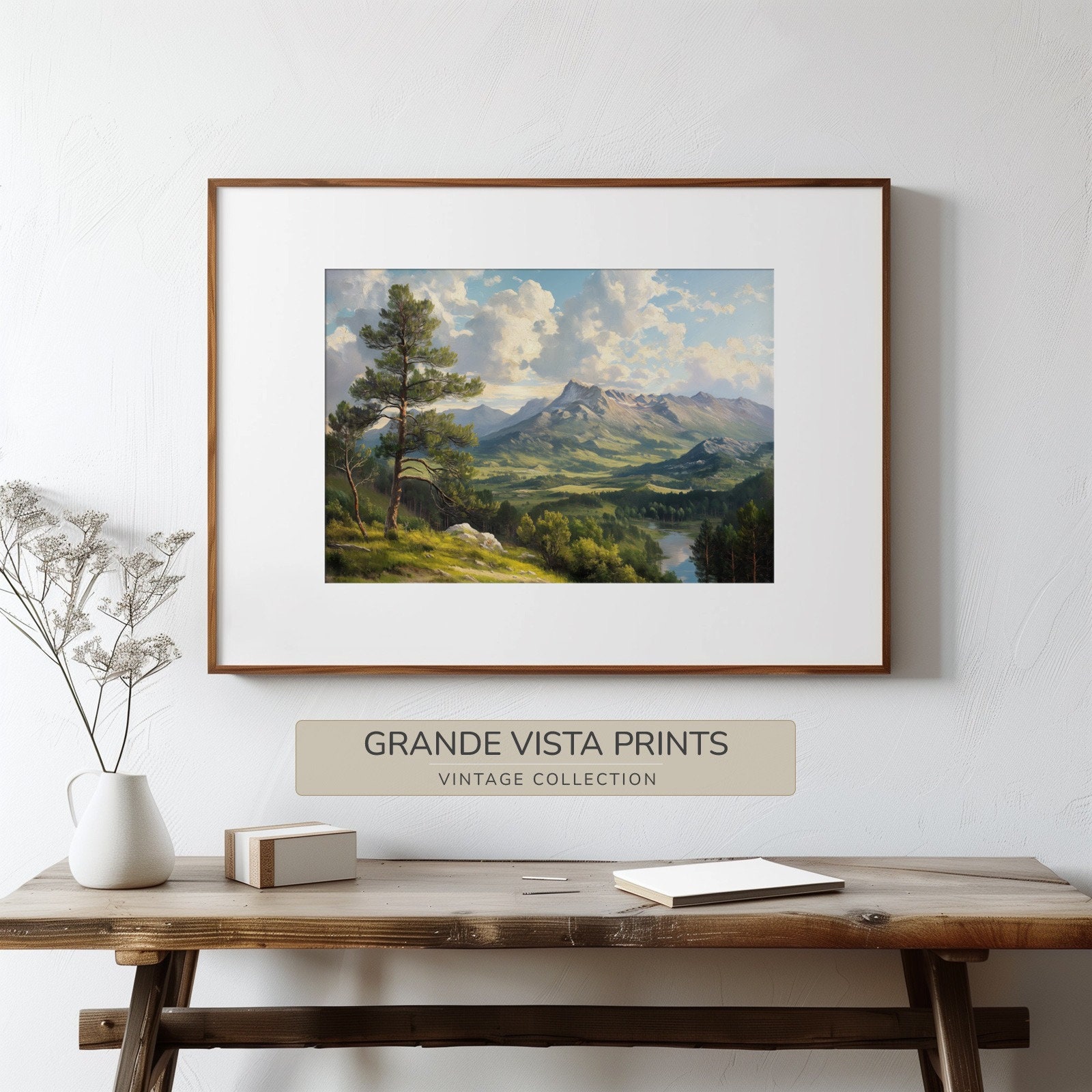 Mountain Painting Printable Landscape Digital Download Printable Wall ...