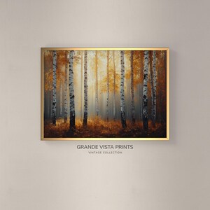 Fall Autumn Forest Printable Wall Art | Fall Forest Landscape Printable Poster | Printable Fall Autumn Landscape Wall Art | GV4699