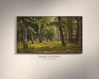 Spring Forest Landscape Samsung Frame TV Artwork | Forest Wallpaper Digital Download | GV4086