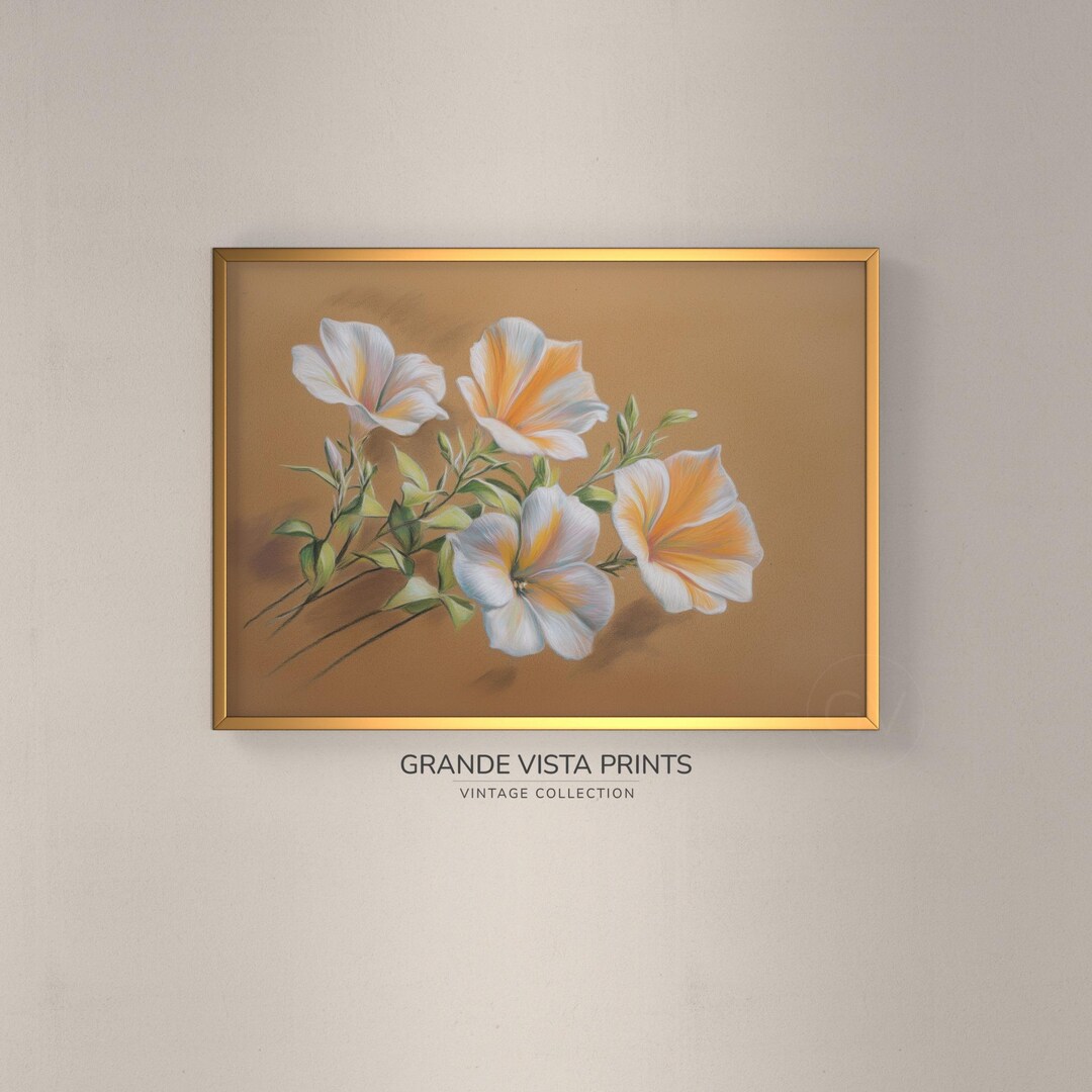 Printable Jasmine Wall Art | Floral Digital Wall Art | Printable Daisy ...