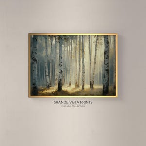 Printable Autumn Forest Painting | Fall Landscape Printable Poster | Printable Fall Autumn Landscape Wall Art | GV4696