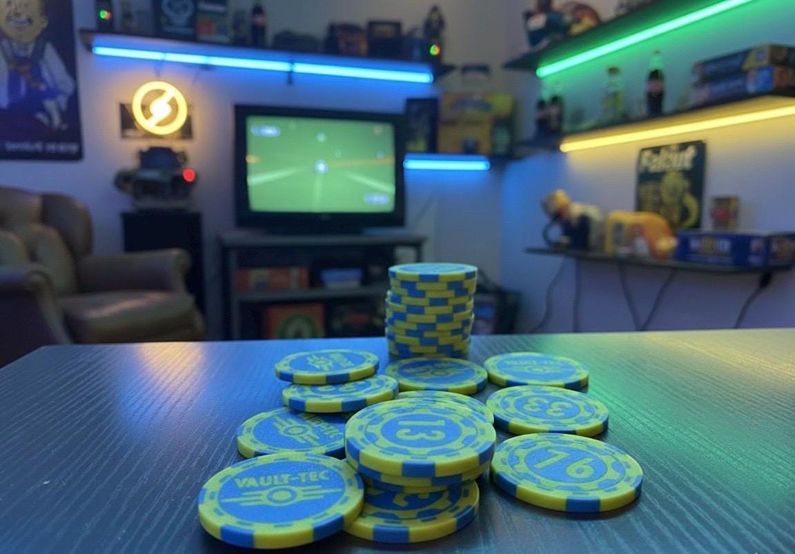 Fallout Inspired Vault Tec Poker Chip Set -3D Printed (50 Pack) - Etsy