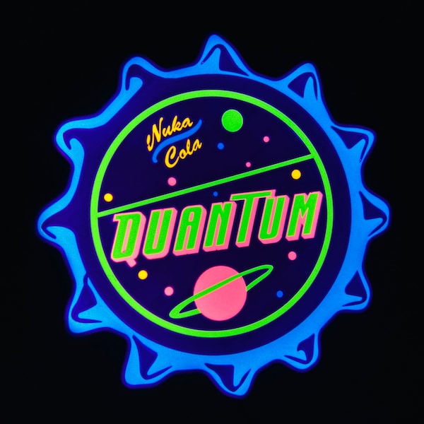 Fallout Inspired Nuka Cola Blue/Purple Quantum LED Sign