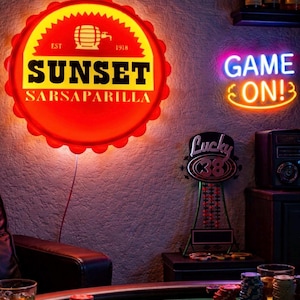 Fallout Inspired SUNSET SARSAPARILLA LED Sign