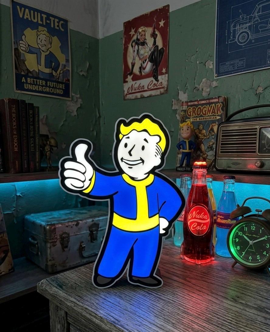 Fallout Inspired Vault Boy LED Sign - Etsy