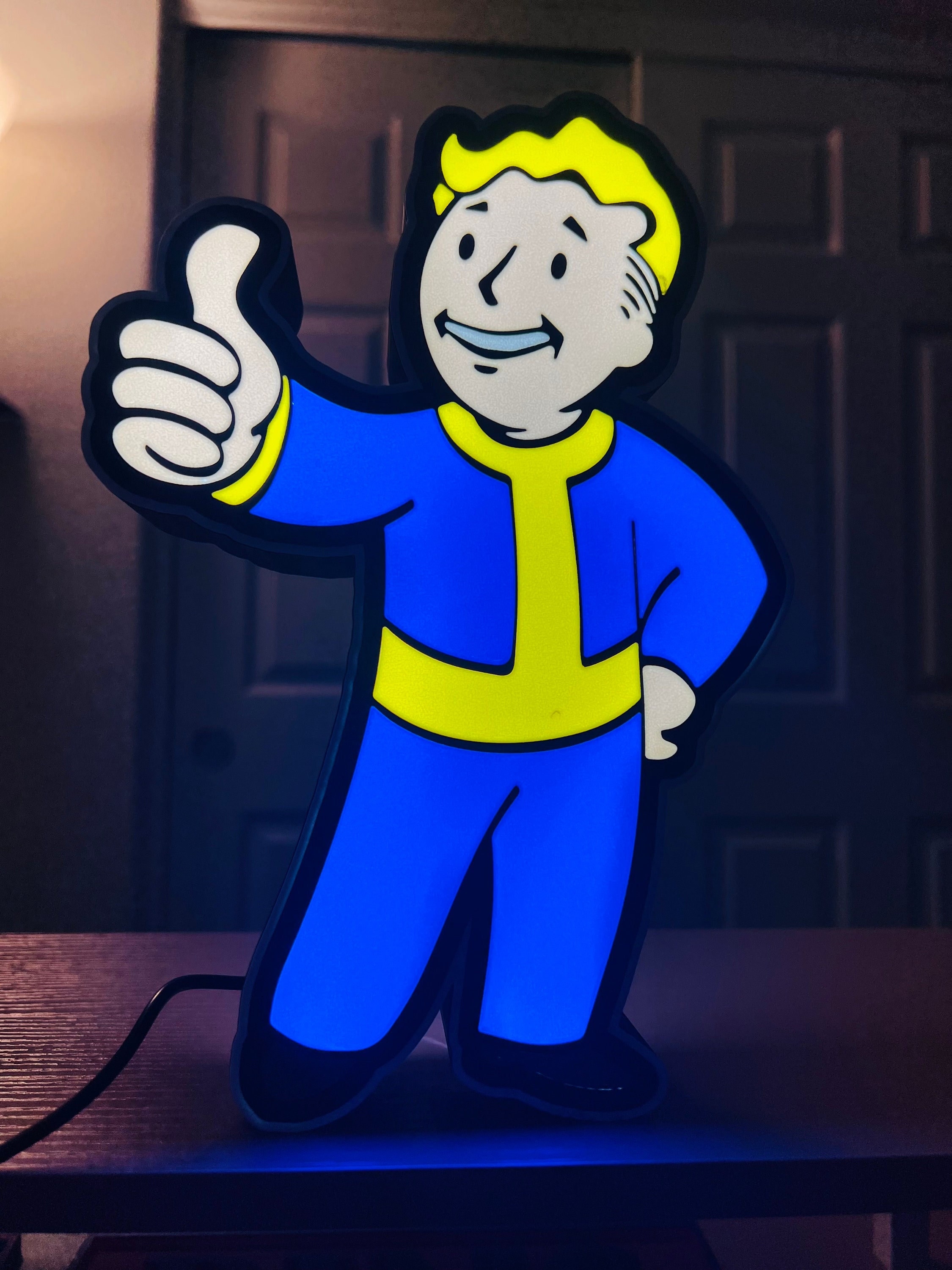 Fallout Light up Vault boy ライトアップボルトボーイ Fallout Inspired Vault Boy LED Sign - Etsy