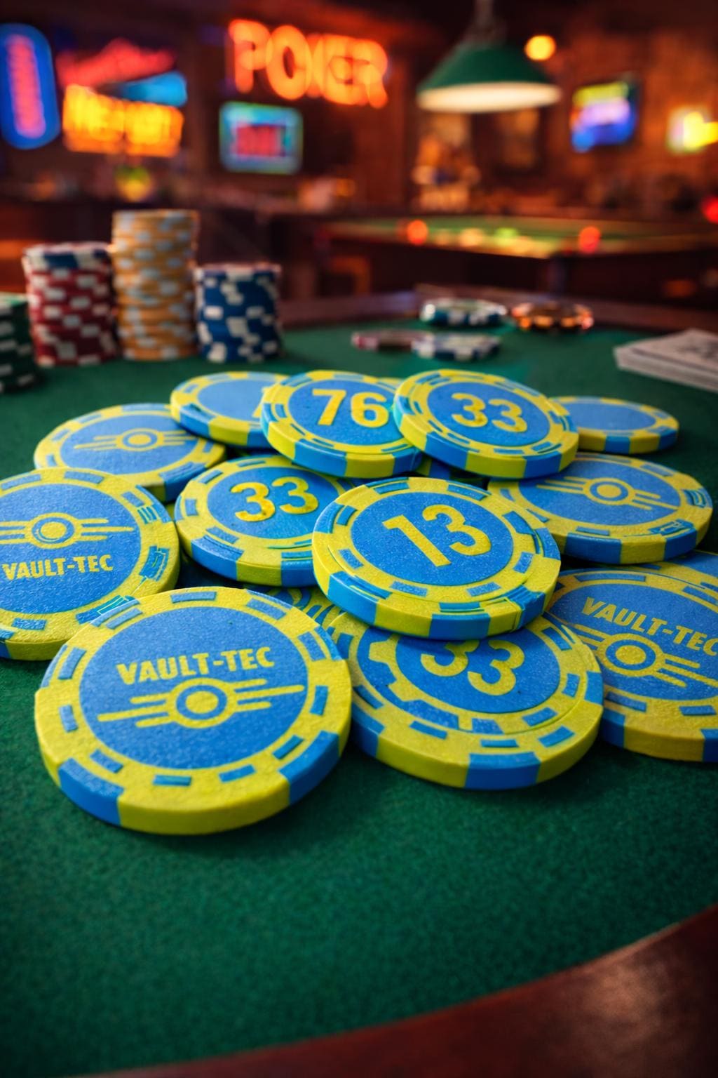 Fallout Inspired Vault Tec Poker Chip Set -3D Printed (50 Pack) - Etsy