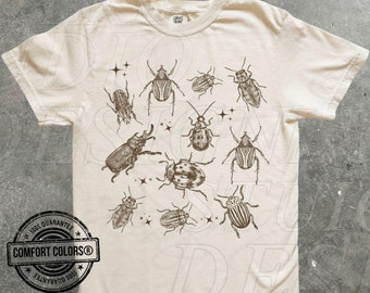 Retro Bugs Tattoo 90s Old School Y2k Vintage Graphic Comfort Colors® Shirt Unisex Bug Gothic Tee Insect Shirt Oversize Tshirt Gift For Him