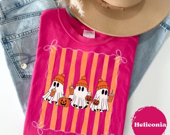Halloween Ghost Shirt, Halloween Comfort Colors® Tee, Spooky Season, Spooky Season Tee, Cute Ghost Tee, Cute Halloween Shirt, Gift for Her