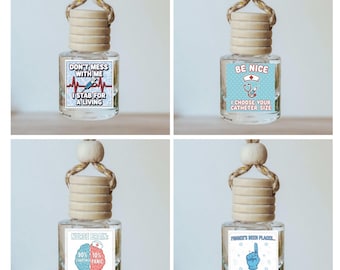 Nurse Car Diffuser, Hanging Air Freshener, RN Gift, Nursing Graduation Gift, Scrub Life Car Charm, Nurse Week, Nurse Appreciation Gift