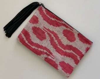 Silk Velvet Ikat Handbag