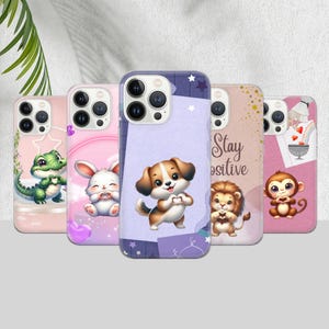ANIMAL Phone Case HEART Cover for iPhone 16 16e 15 14 13 12 11 Google Pixel 9 Pro 8 7A Samsung S25 edge S24 FE S23 A16 A55 A26 A36 A56 A71