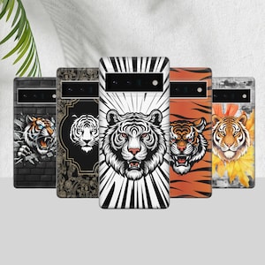 TIGER HEAD Phone Case Wildcat Cover for Pixel 10 9 9A 8A 12XR, Samsung S25 S24 S23 S24 A16 A55 A26 A36 A56 A71 S25, iPhone 17 16 16E 15 Pro