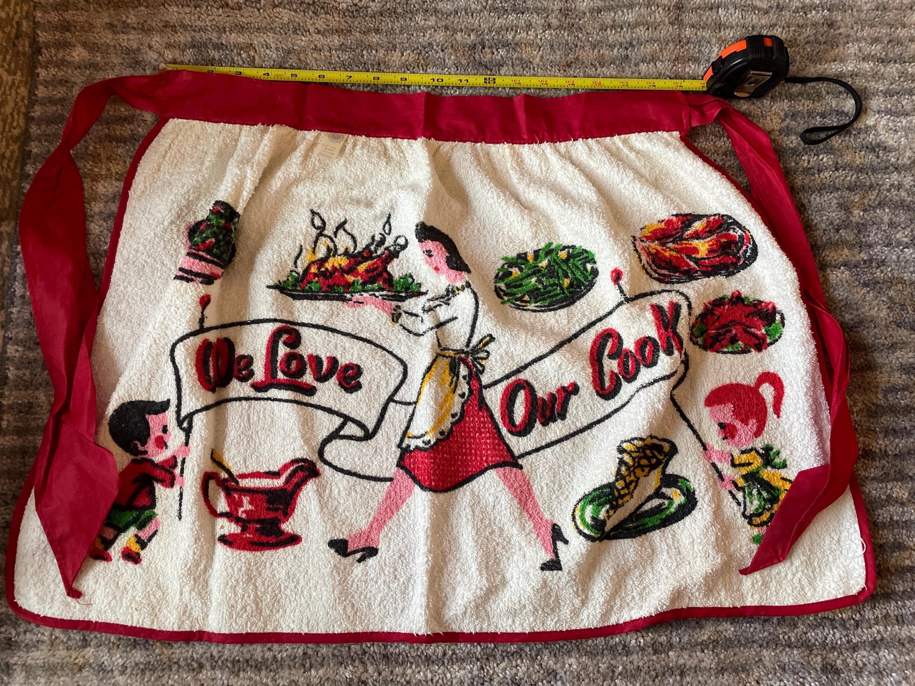 Vintage Terry Cloth Apron - Etsy Israel