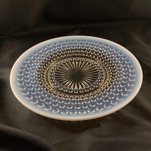 Anchor Hocking Moonstone Dinner Plate, Opalescent Hobnail Art Glass