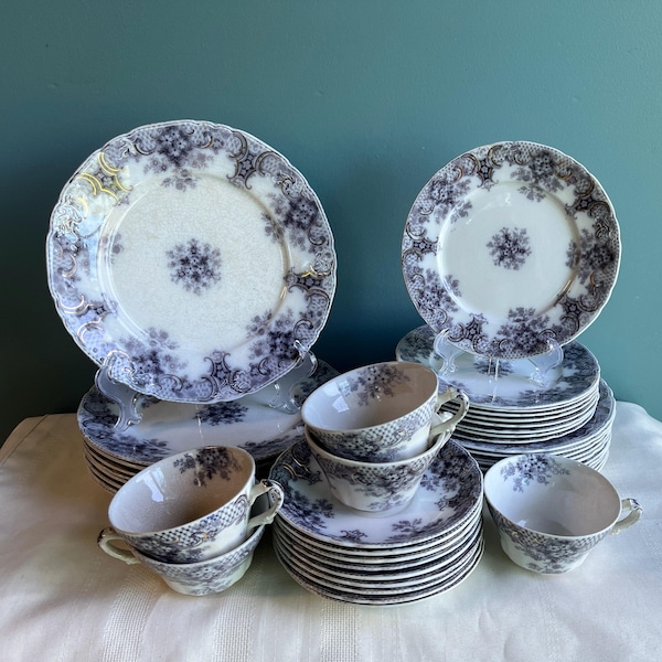 Antique Flow Mulberry Wood & Son Keswick Plates and Teacups You Choose