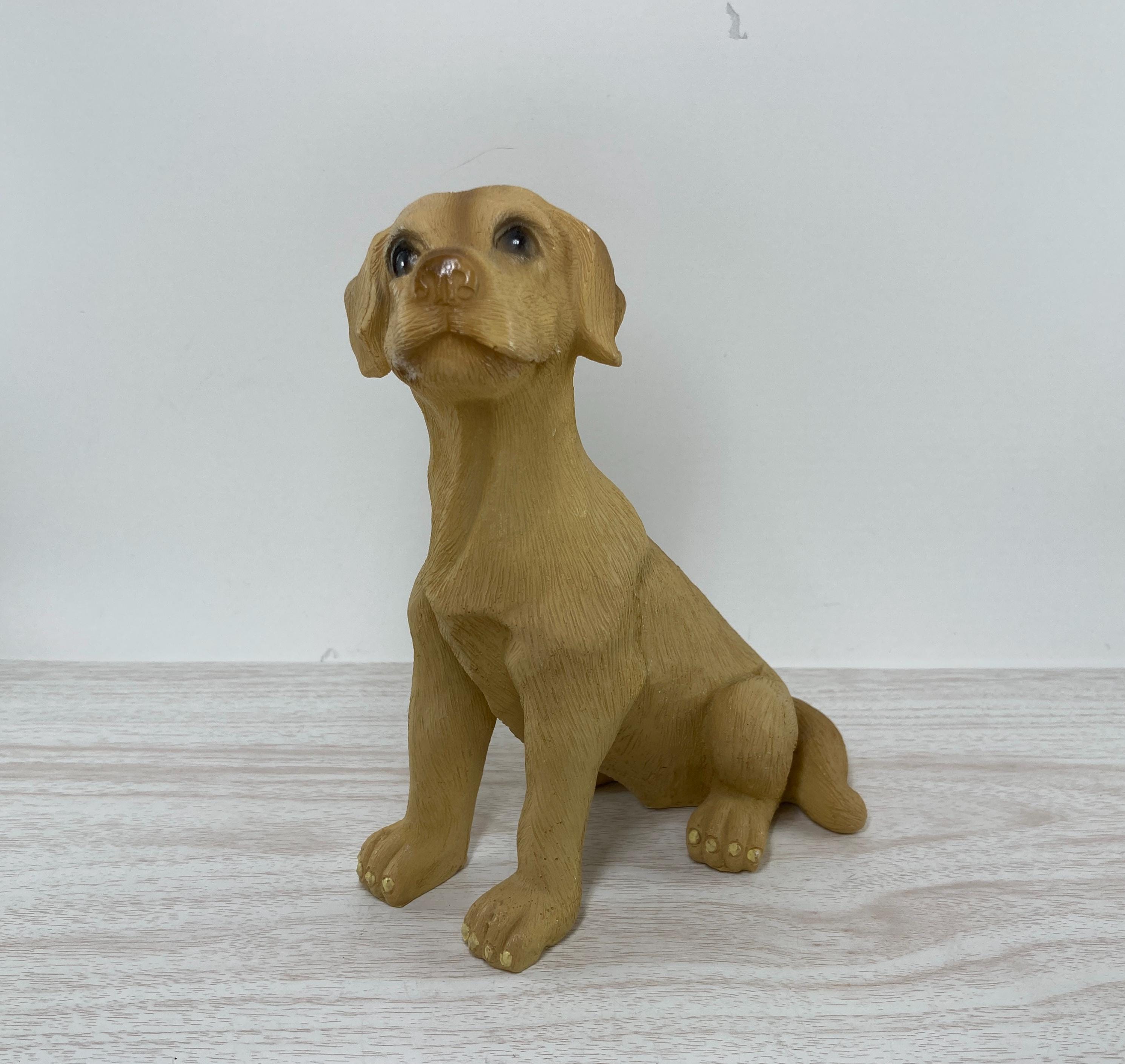 Vintage Yellow Labrador Figurine - Etsy