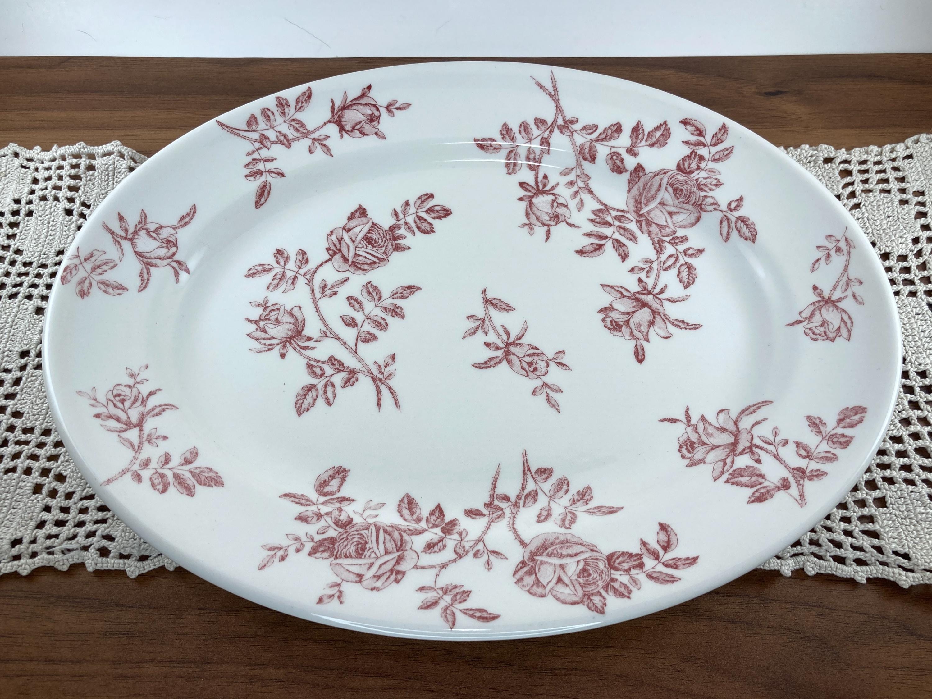 Antique Pink Rose China - Etsy