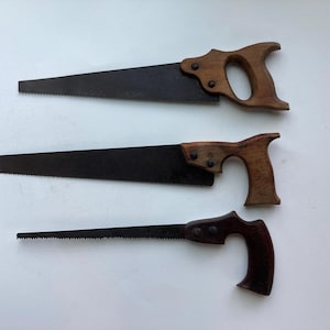 Your Choice Vintage Hand Saws Keyhole Saw, Wooden Handle, Small Woodworking Tools, Barn Shop Decor, Prop