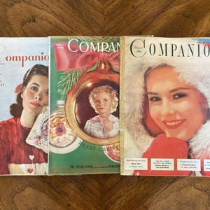 1940s 1950s Woman&#39;s Home Companion Magazines, Your Choice Feb 1942, Dec 1946, Feb 1951, Junk Journal, Scrapbooking, Valentines, Christmas