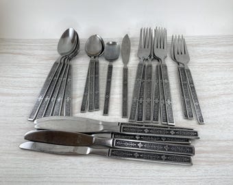 KASHMIR by National Stainless Korea mid century Flatware Assorted Pieces You Choose