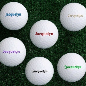 Personalized Golf Ball Set: Custom Name Golf Gifts