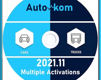 Instalación del software de diagnóstico de automóviles y camiones AUTOKOM 2021.11 en varias computadoras