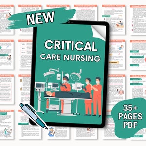 Critical Care Notes 2024 Edition, ICU Study Guide, Med Surg, Nursing Study Guide, Nursing School Notes, Nursing Essentials, Nursing Bundle