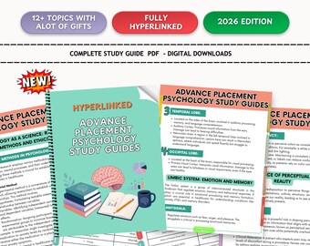 AP Psychology Study Guide: Nursing, Premed, STEM Notes (Digital Download)