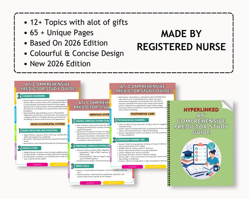 ATI Predictor Study Guide: Nursing Exam Prep (printable) - Etsy