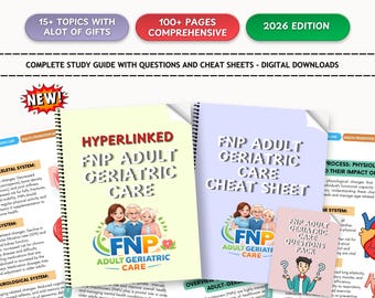 Hyperlinked FNP Adult Geriatric Care Study Guide | Practice Questions & Answers + Cheat Sheets | FNP Exam Prep, 2026 Instant Download