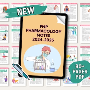 FNP Pharmacology Review Study Guide 2024 for Family Nurse Practitioner