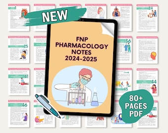 FNP Pharmacology Review Study Guide 2024 for Family Nurse Practitioner
